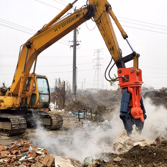 Construction Machinery Parts Double Cylinder Hydraulic Shear Head for Excavator